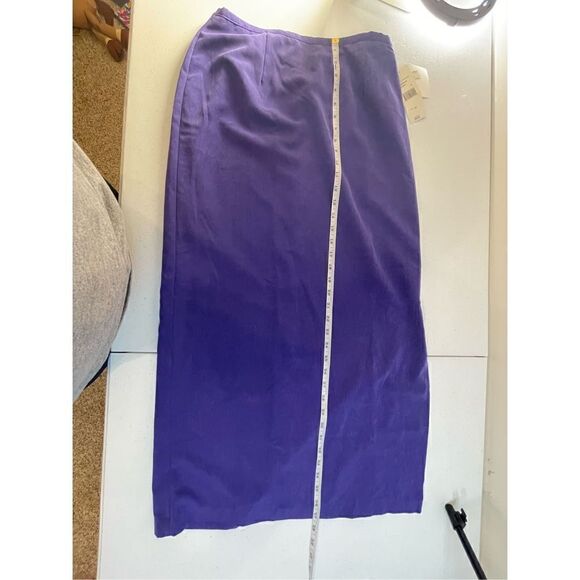 Nancy Bolen Citygirl purple long slit skirt size medium NWT - Picture 4 of 6